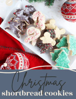 Christmas Shortbread Cookies Pinterest Graphic
