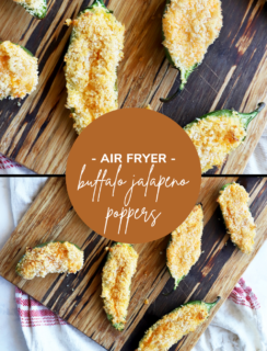 Air Fryer Buffalo Jalapeño Poppers Pinterest Image