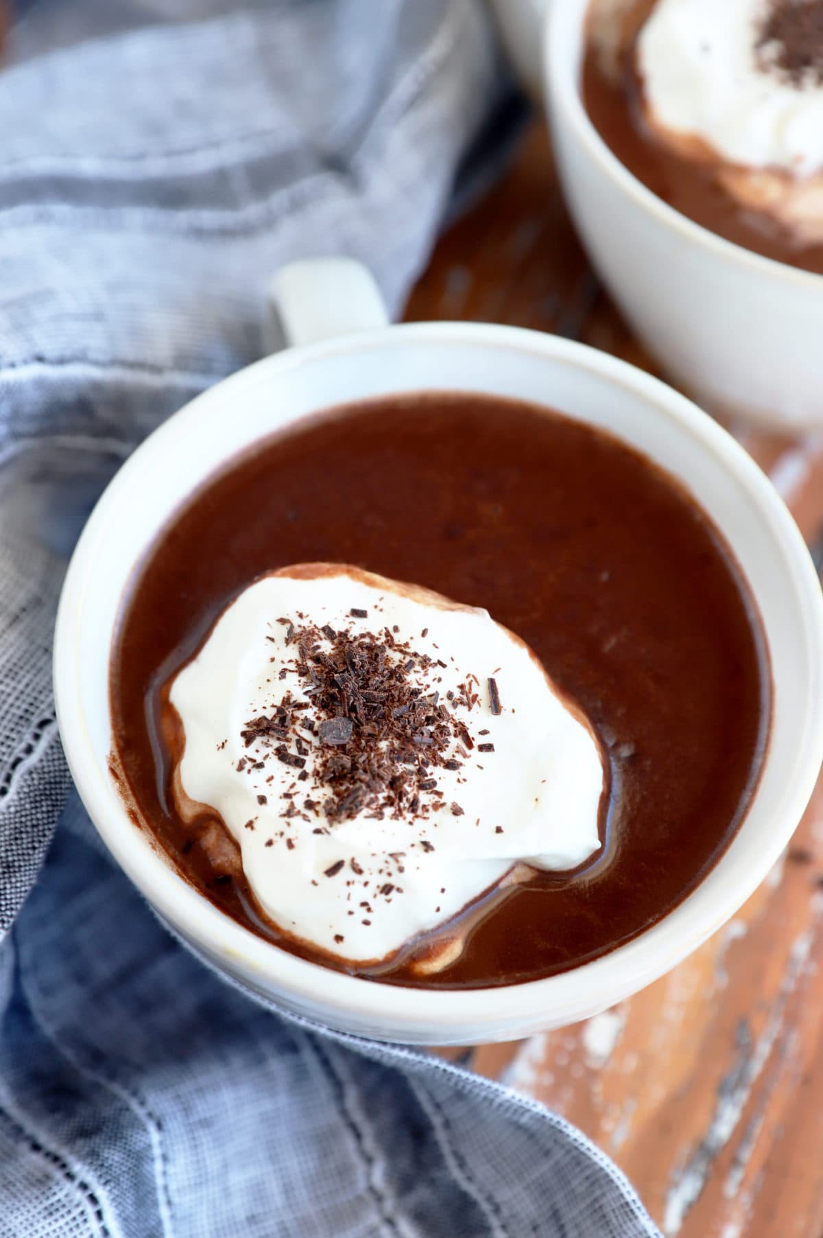 Hot chocolate mugs photo