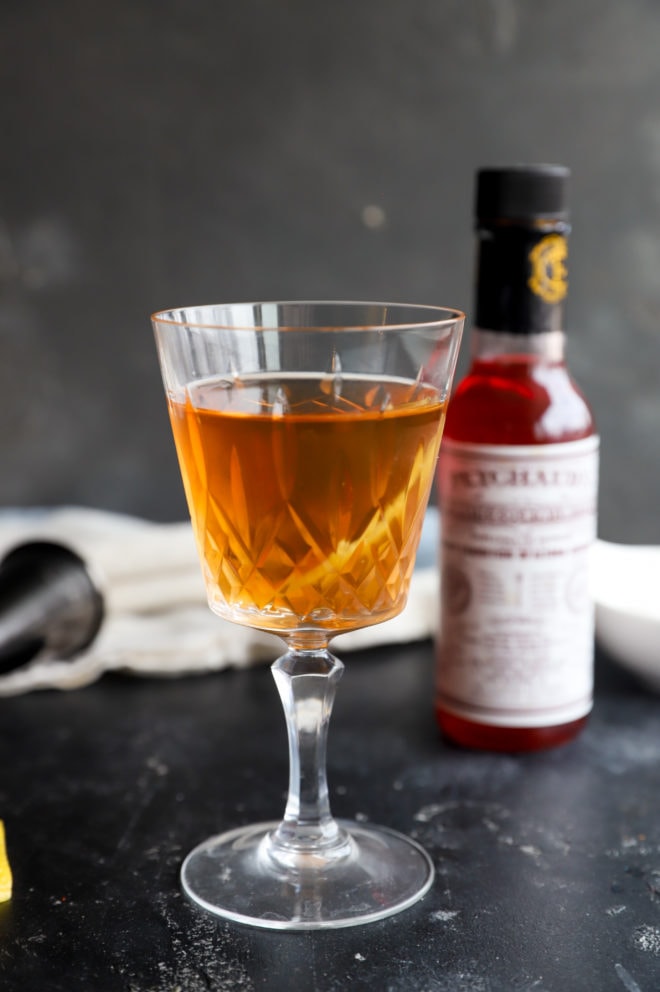 Making a cocktail with Peychaud's Bitters image
