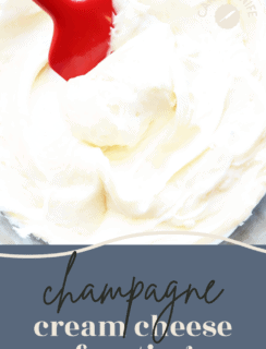 Champagne Cream Cheese Frosting Pinterest Image