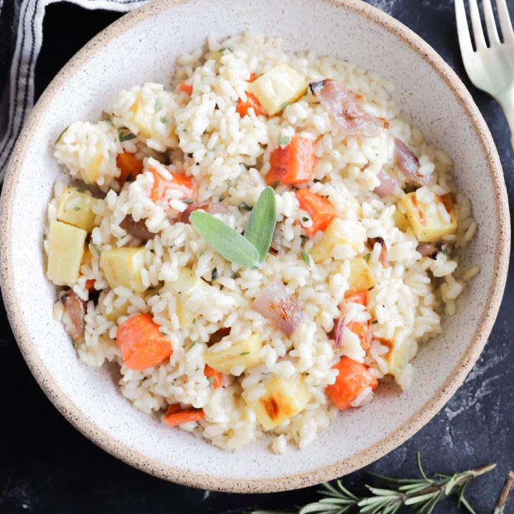 Winter Roasted Vegetable Risotto
