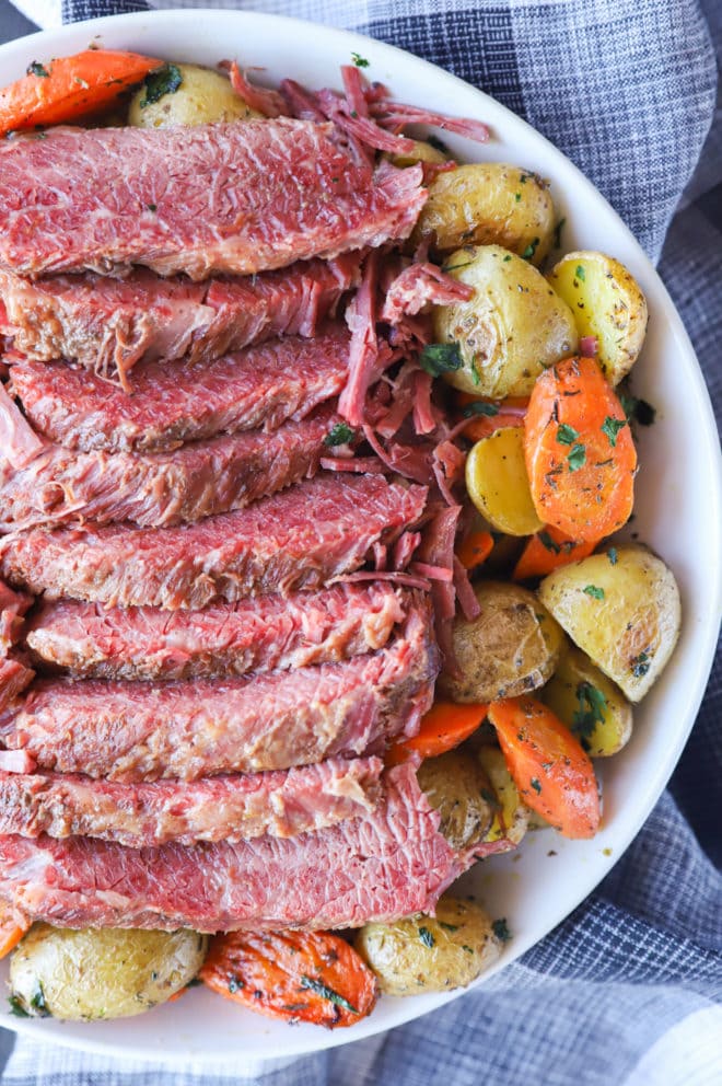 Corned beef with guinness and vegetables image
