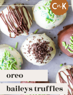 Oreo Bailey’s Truffles Pinterest Graphic