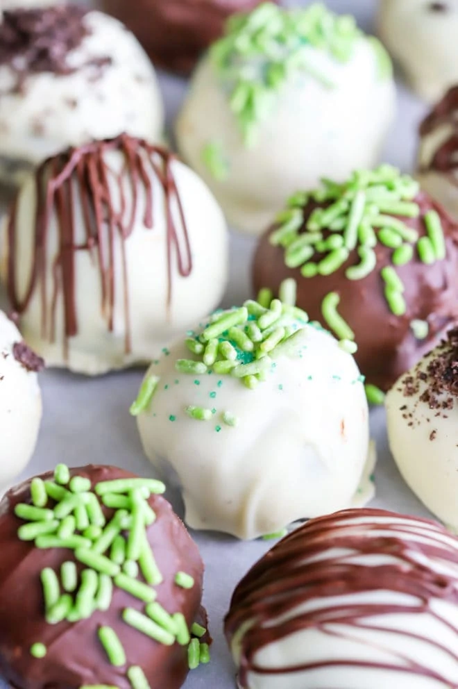 Photo of Irish cream truffles with chocolate