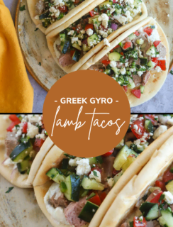 Greek Gyro Lamb Tacos Pinterest Graphic