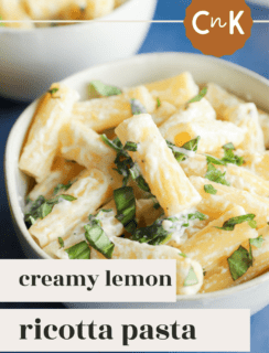 Lemon Ricotta Pasta Pinterest Graphic