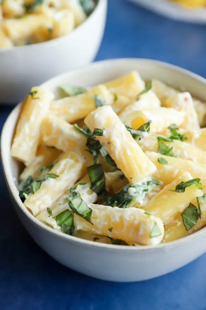 Lemon Ricotta Pasta in a bowl image