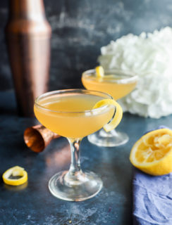 Photo of bourbon sidecar in glasses