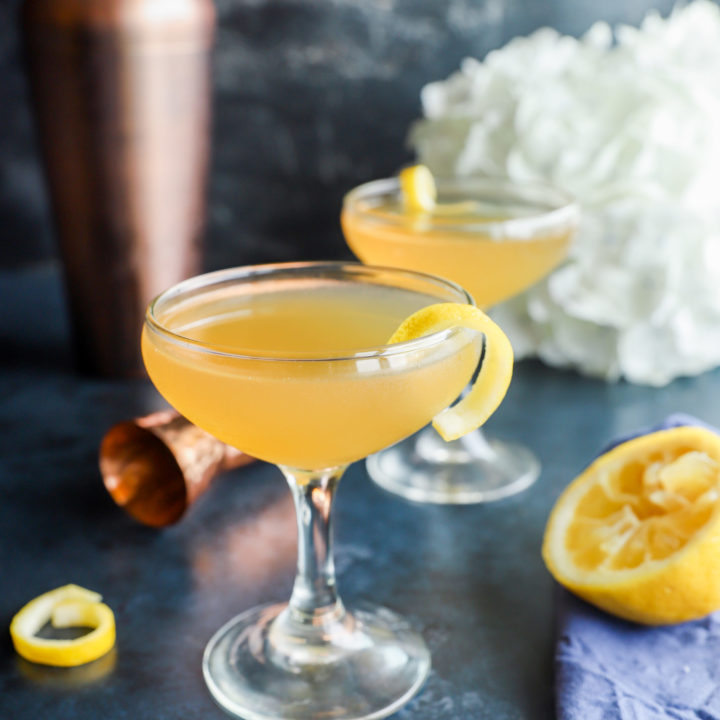 Photo of bourbon sidecar in glasses