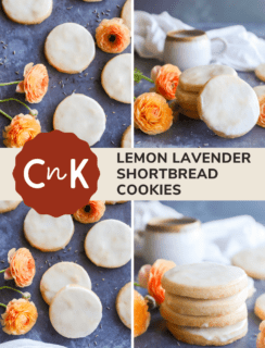 Lemon Lavender Shortbread Cookies Pinterest Image