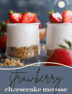 Strawberry Cheesecake Mousse Pinterest Image