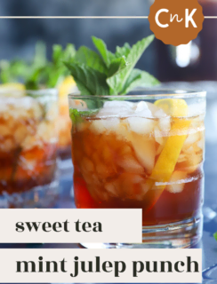 Sweet Tea Mint Julep Punch Pinterest Image