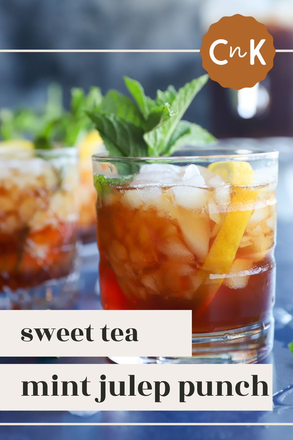 Sweet Tea Mint Julep Punch Cake 'n Knife