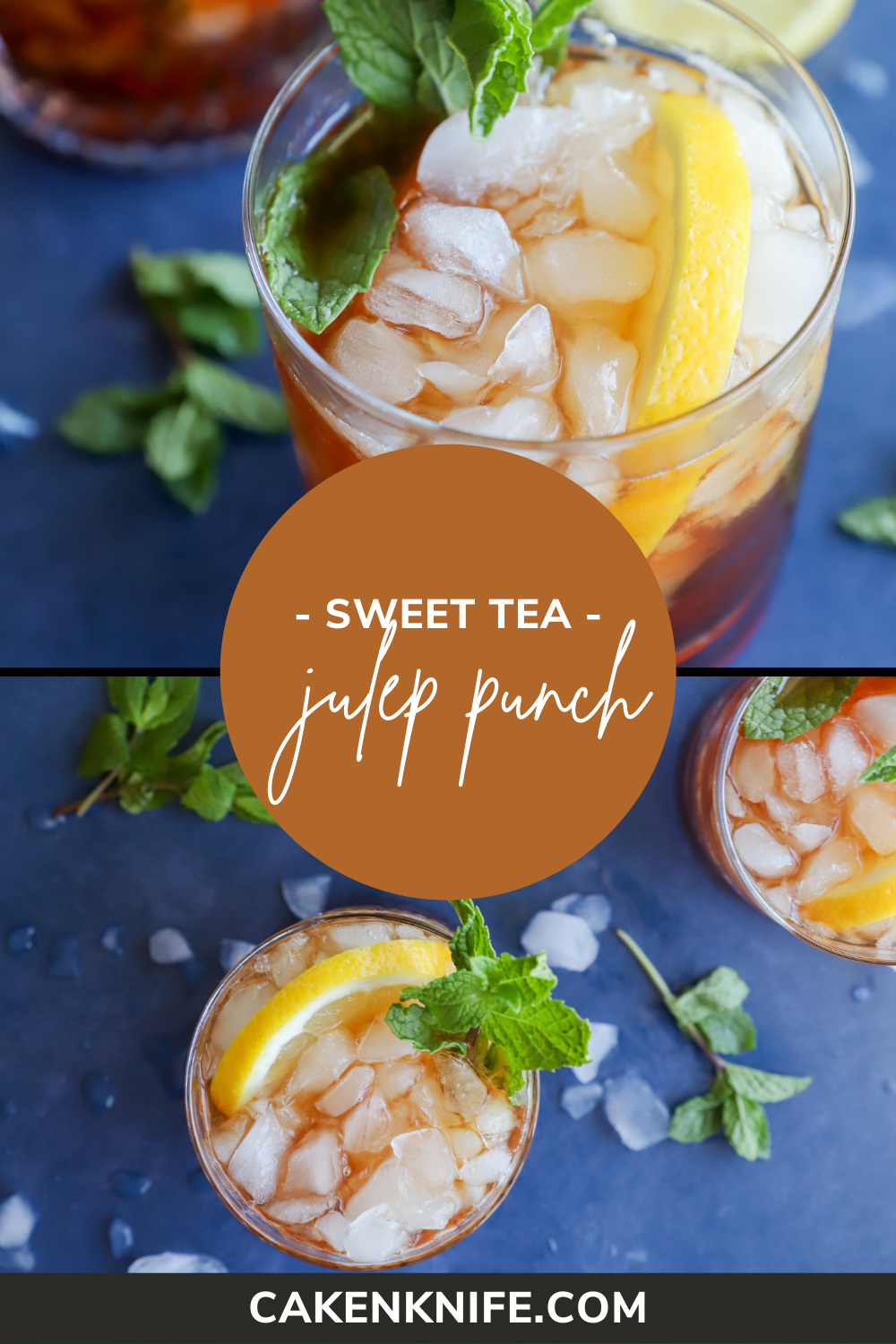 Sweet Tea Mint Julep Punch Cake 'n Knife