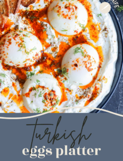 Turkish Eggs Platter Pinterest Picture