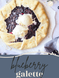 Blueberry Galette Pinterest Graphic