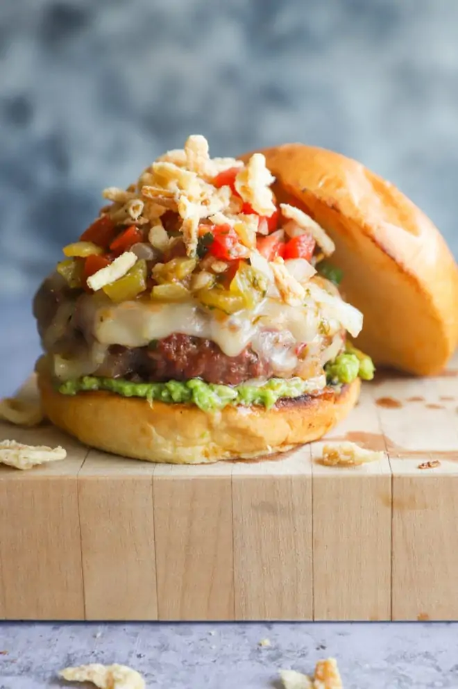 Photo of a Salsa Jalapeño Crunch Burger