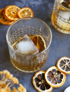 Mezcal cocktail in a glass picture