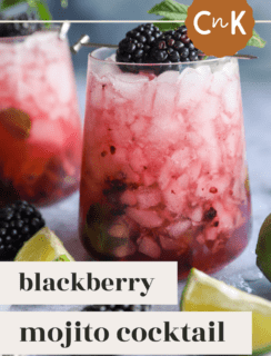 Blackberry Mojito Cocktail Pinterest Image