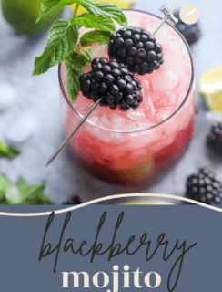 Blackberry Mojito Cocktail Pinterest Picture
