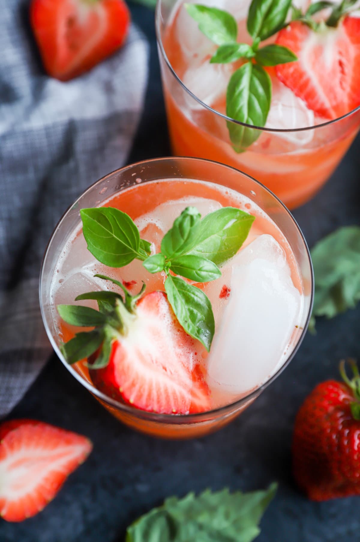 Image of strawberry basil margaritas