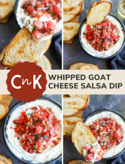 Whipped goat cheese salsa dip pinterest picture