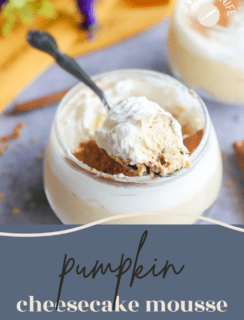 Pumpkin Spice Cheesecake Mousse Pinterest Graphic
