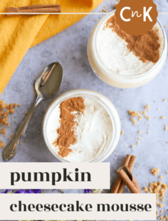 Pumpkin Spice Cheesecake Mousse