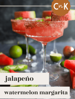 Spicy Watermelon Margarita Pinterest Picture