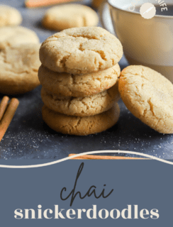 Chai Snickerdoodle Cookies Pinterest Image