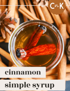 Cinnamon Simple Syrup Pinterest Graphic