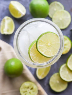 overhead image of margarita mexican mule