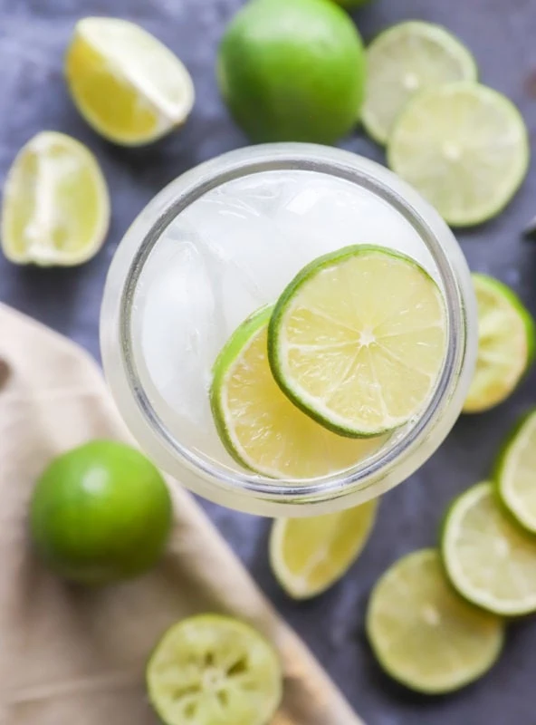 overhead image of margarita mexican mule