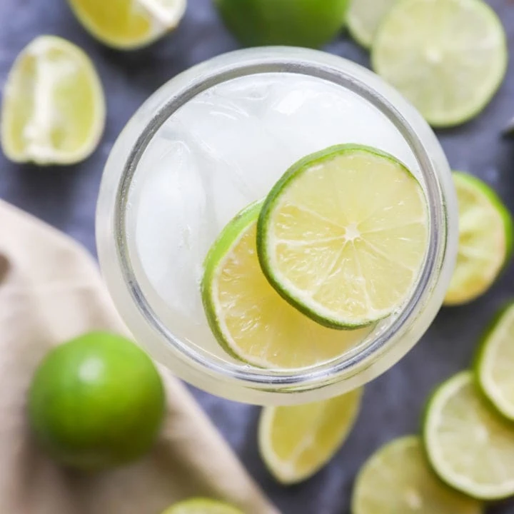 overhead image of margarita mexican mule