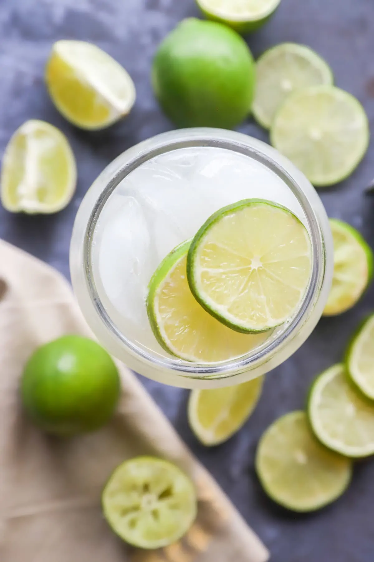 overhead image of margarita mexican mule