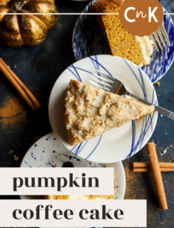 Pumpkin Coffee Cake with Cream Cheese Streusel Pinterest Picture