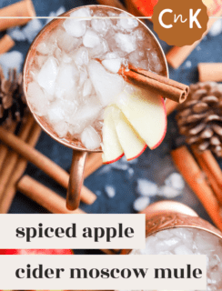 Spiced Apple Cider Moscow Mule Pinterest Photo