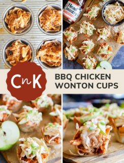 Spicy BBQ Chicken Wonton Cups Pinterest Picture