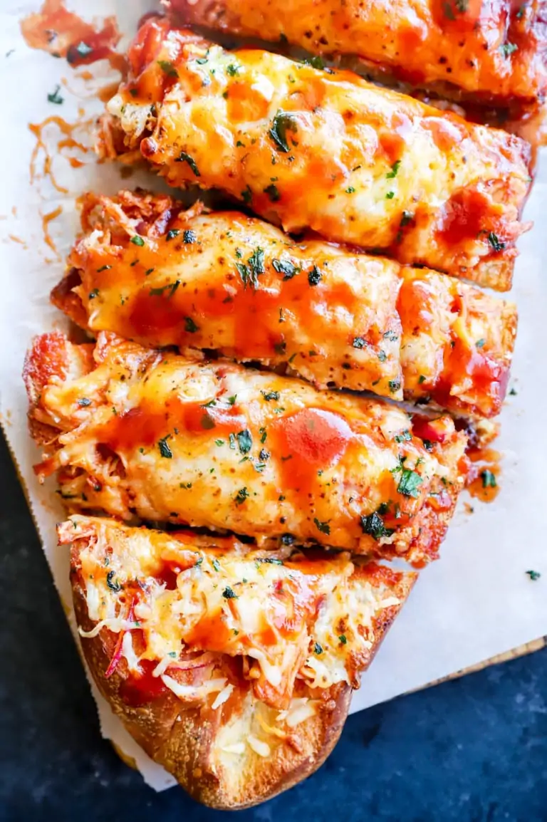 Cheesy bread with bbq chicken image