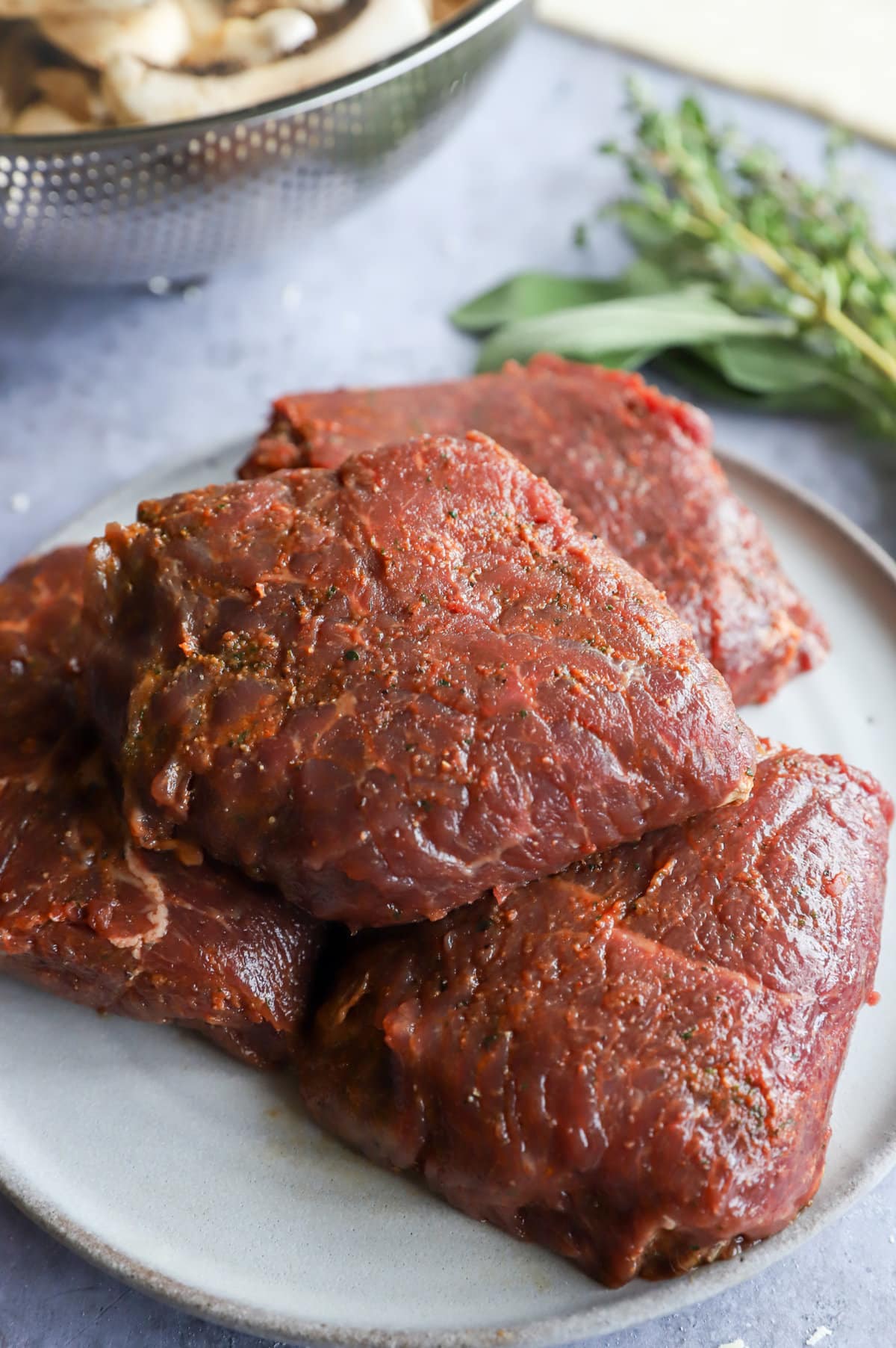 Garlic butter sirloin steak from Adaptable Meals image