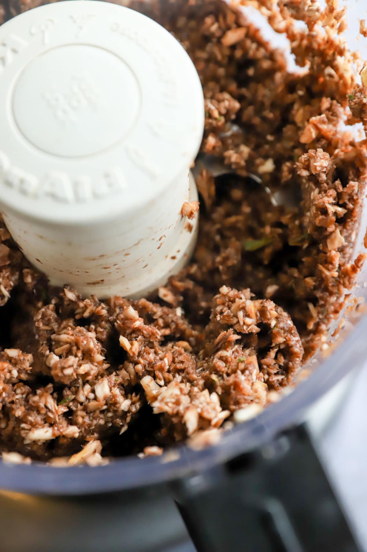 Picture of mushroom duxelles in food processor