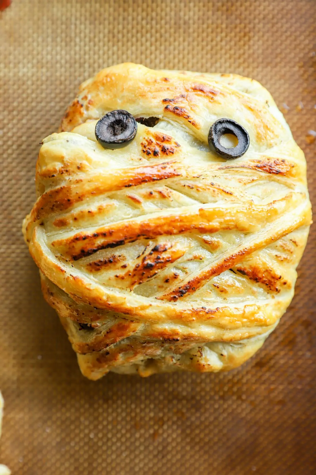 Baked individual beef wellington for Halloween image