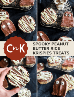 Spooky Chocolate Peanut Butter Rice Krispie Treats Pinterest Picture