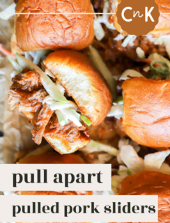 BBQ Pulled Pork Sliders with Apple Coleslaw Pinterest Image