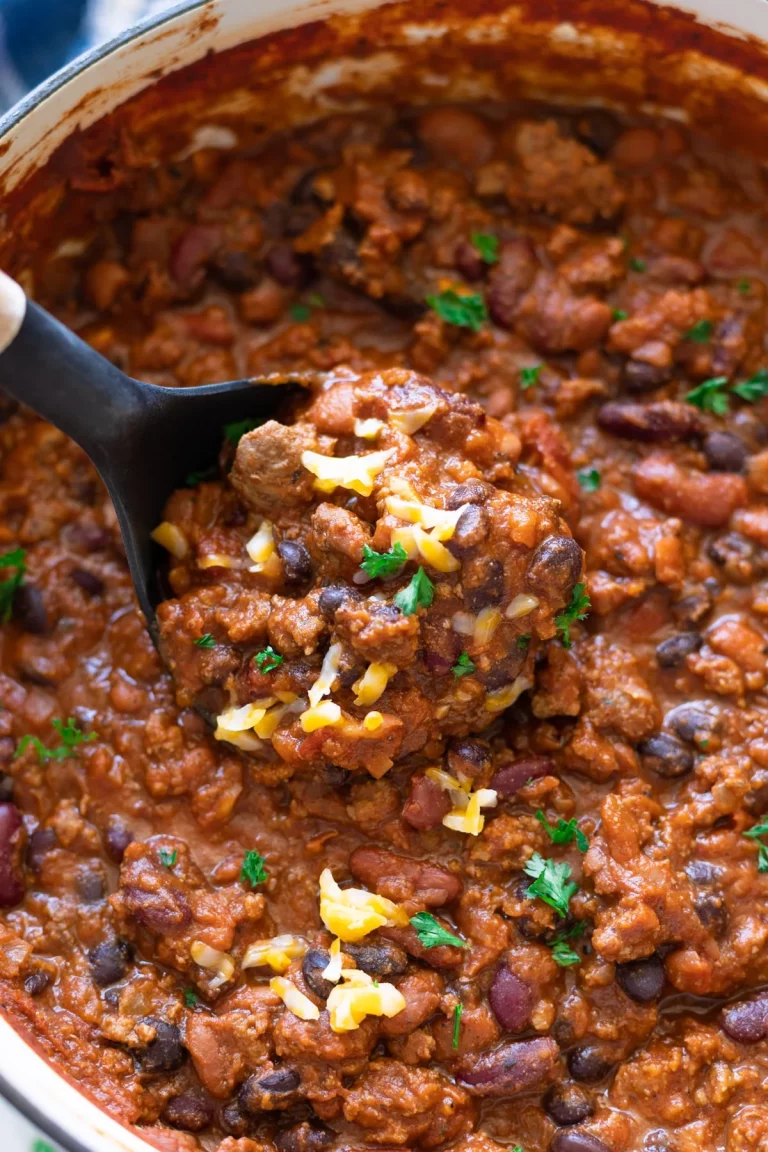 three bean chili