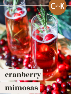 Cranberry Mimosa Pinterest image