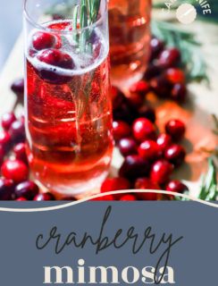 Cranberry Mimosa Pinterest graphic