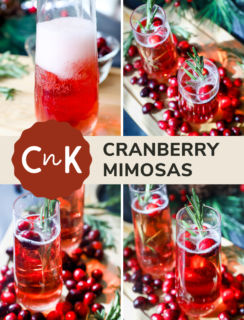 Cranberry mimosa Pinterest photo