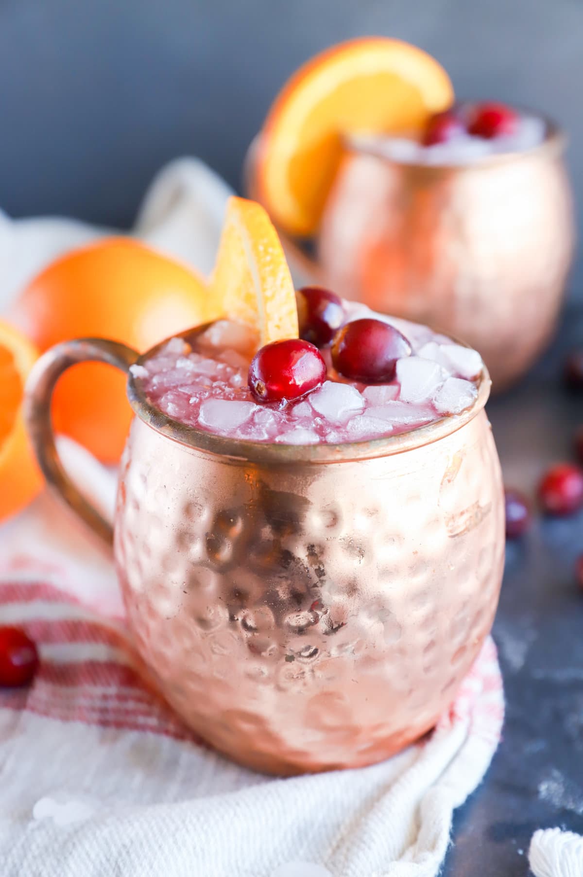 Image of ginger beer cocktail in copper mugs